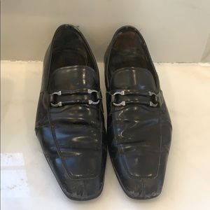 Salvatore Ferragamo moccasin with ganici ornament.